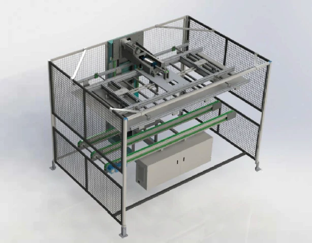 Solar Panels Production Line 90° flip inspection