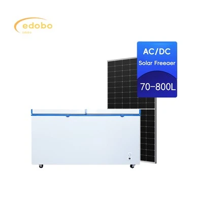 توفير الطاقة AC / DC ثلاجة التجميد العميق للطاقة الشمسية للاستخدام المنزلي